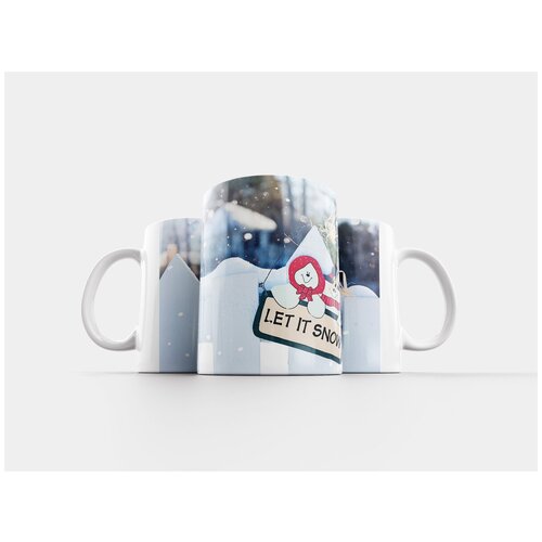 фото Кружка "пусть идет снег, зима, рождество" 320 мл lotsprints