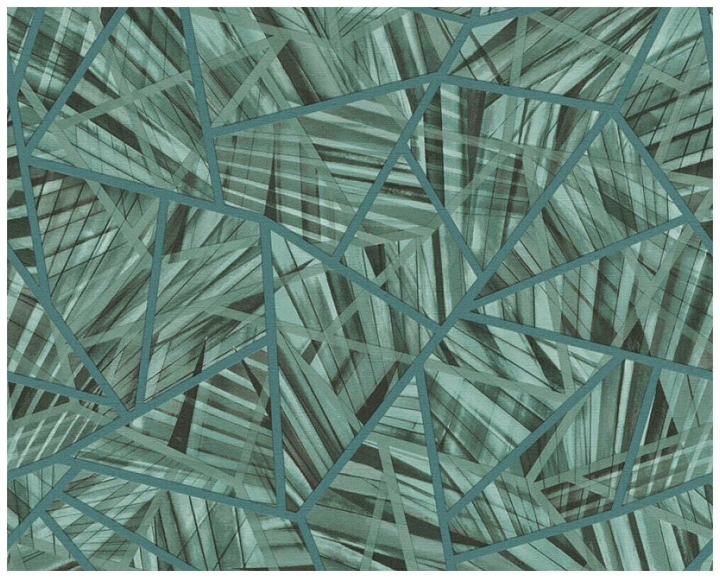 фото Обои A.S. Creation коллекция Emotion Graphic артикул 36885-1 винил на флизелине ширина 53 длинна 10,05, Германия, цвет зеленый, узор геометрический, ромб