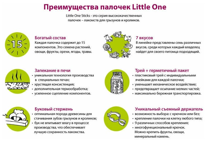 Лакомство для грызунов LITTLE ONE - фото №7