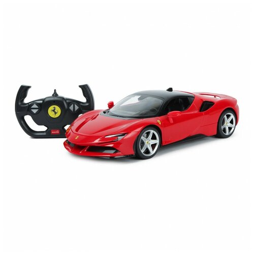 Машина Rastar РУ 1:14 Ferrari SF90 Stradale Красная 97300 bburago 1 24 scale black new ferrari sf90 stradale alloy luxury vehicle diecast cars model toy collection gift