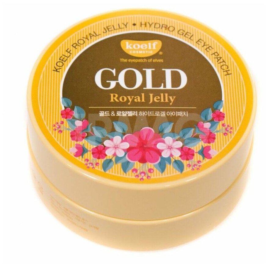 Petitfee Патчи для глаз гидрогелевые с маточным молочком Koelf Gold & Royal Jelly , 60*1,4 г (Petitfee, ) - фото №5