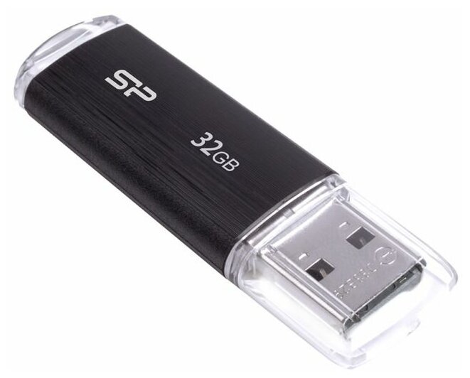 Флеш Диск Silicon Power 32Gb Ultima U02 SP032GBUF2U02V1K USB2.0 черный