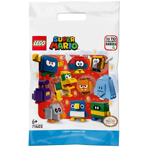 Конструктор LEGO Super Mario 71402 Фигурки персонажей: серия 4, 29 дет. кошелёк mario veroni 151308c