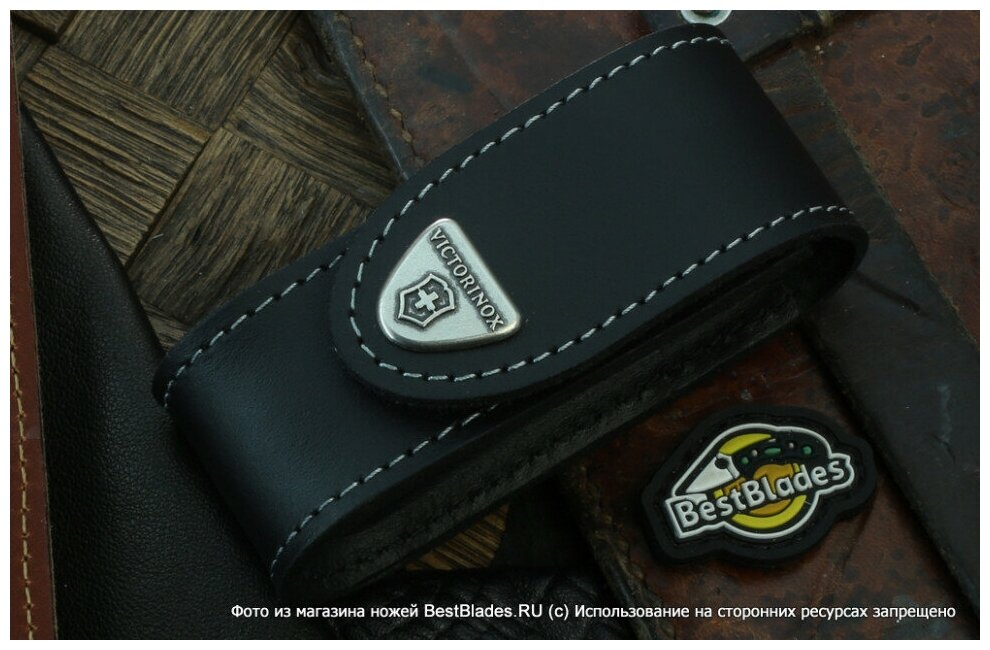 Чехол из нат.кожи Victorinox Leather Belt Pouch (4.0520.3) черный с застежкой на липучке без упаковк - фото №20