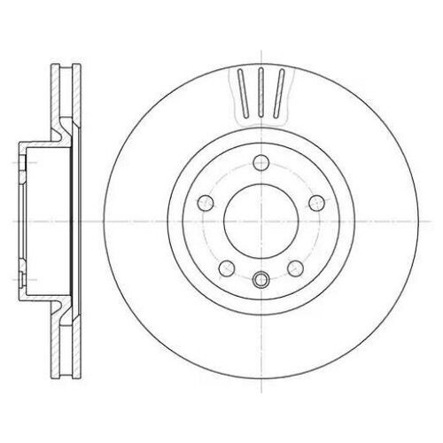 REMSA 633910 6339.10_диск тормозной передний\ Opel Omega 2.0-3.0 94