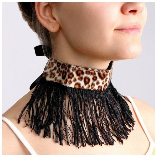 фото Карнавальная повязка на шею «леопард» россия
