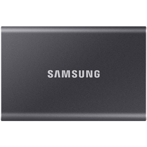фото Samsung внешний жесткий диск ssd 1tb, samsung t7 usb 3.2, type-c gray #mu-pc1t0t