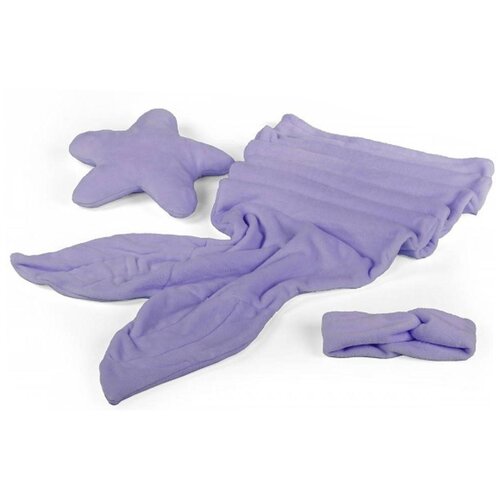 Комплект с пледом Тутси Сны русалки сиреневый 2900₽