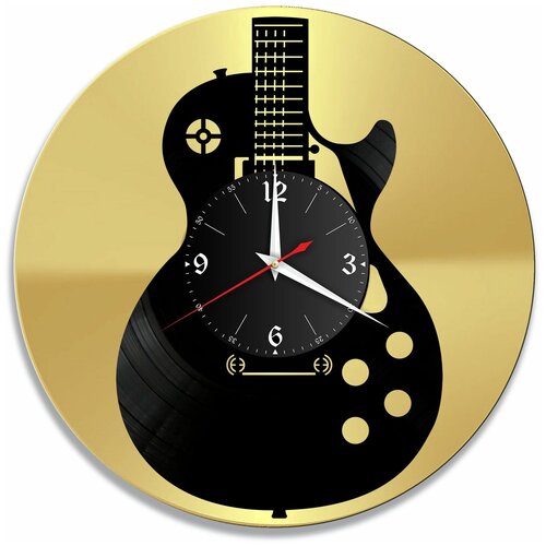 фото Настенные часы redlaser музыка золото, из винила, №28 vc-12044-1