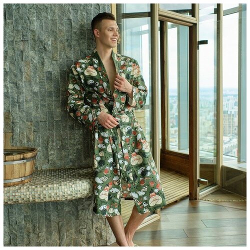 Халат Этель, размер 54/56, мультиколор халат пижамамания размер 54 56 персиковый