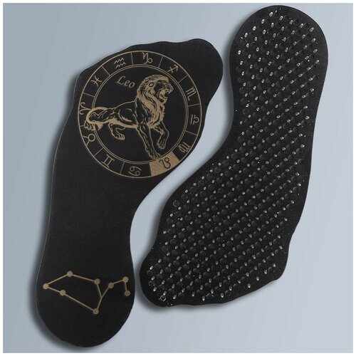 фото Доска для йоги садху с гвоздями в форме стопы лев - 3643 wood art