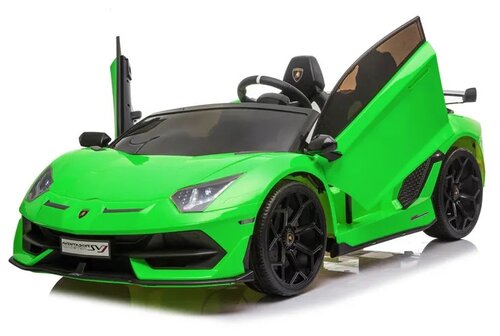 RiverToys Автомобиль Lamborghini Aventador SVJ A111MP, зелeный