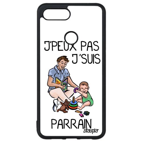 фото Противоударный чехол на смартфон // xiaomi mi 8 lite // "не могу - стал крестным!" карикатура комикс, utaupia, светло-розовый