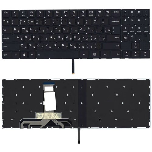 Клавиатура для ноутбука Lenovo Legion Y520 Y520-15IKB черная без рамки, белая подсветка keyboard клавиатура для ноутбука lenovo legion y520 y520 15ikb y720 y720 15ikb r720 r720 15ikb 15ikb черная без рамки с подсветкой гор enter