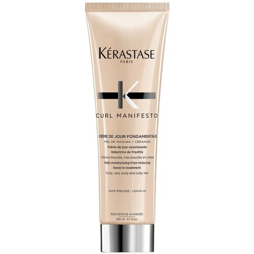 Kerastase Curl Manifesto Crème De Jour Fondamentale Крем для вьющихся волос, 150 мл, туба kerastase curl manifesto crème de jour fondamentale крем для вьющихся волос 150 мл туба