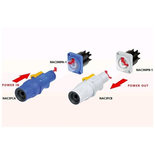 Разъем PowerCON Neutrik NAC3FCA разъем powercon neutrik nac3fca