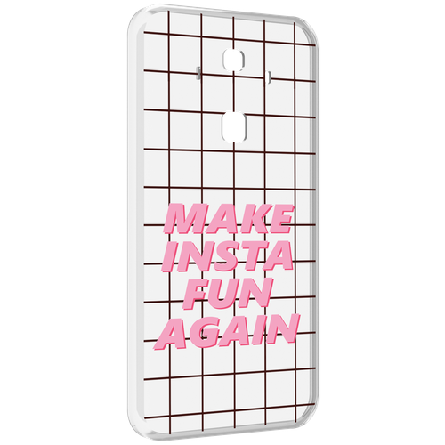 Чехол MyPads розовая-надпись-про-инст для Huawei Mate 10 Pro задняя-панель-накладка-бампер