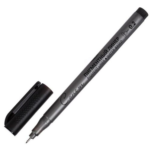 Купить Ручка капиллярная для черчения ЗХК Сонет линер 0.2 мм, цвет чёрный, Завод художественных красок «Невская палитра»