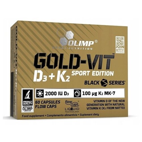 Витамин D OLIMP Gold-Vit D3+K2 sport edition 60 капс.