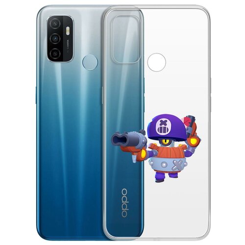 фото Чехол-накладка clear case brawl stars-дэррил для oppo a53 (2020)/a33 (2020) krutoff group