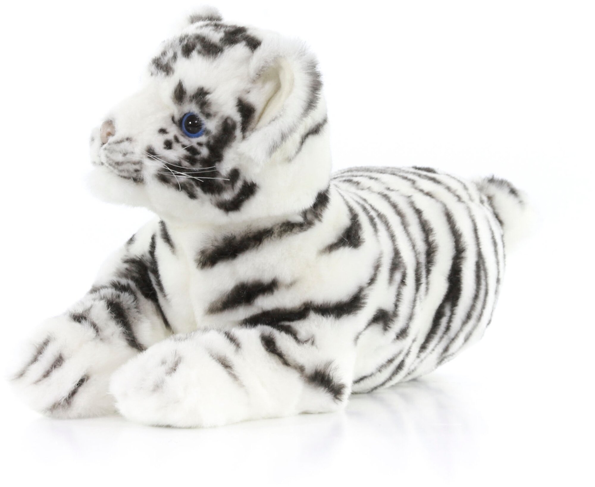 Hansa Мягкая игрушка "Детеныш белого тигра" лежащий, 36 см Hansa Creation - фото №13