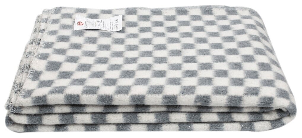 Одеяло байковое ОБ1-12/28, 420 гр/м2, 80% х/б, 140х205, серый - фотография № 4