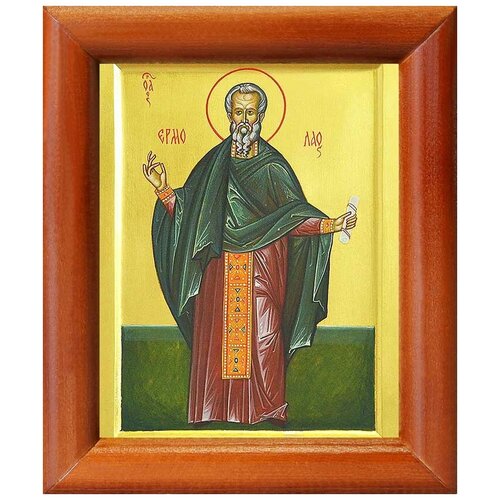 священномученик тигрий константинопольский икона в рамке 8 9 5 см Священномученик Ермолай Никомидийский, икона в рамке 8*9,5 см