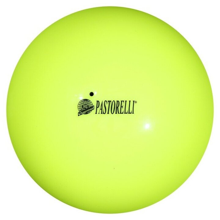 Мяч для художественной гимнастики Pastorelli New Generation FIG, d=18 см, цвет жёлтый