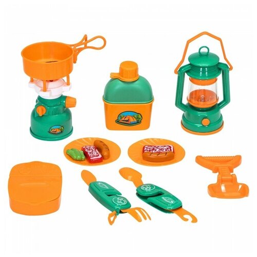 Детская посуда игрушка Набор Туриста с набором для пикника 14 предметов G209-011