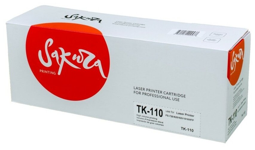 Картридж TK110 (1T02FV0DE0) для Kyocera Mita, лазерный, черный, 7200 страниц, Sakura