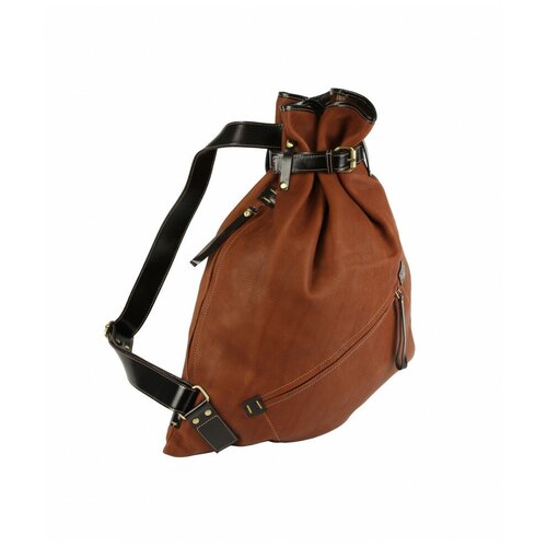 фото Рюкзак-мешок из мягкой кожи bufalo bp-03 терракотовый