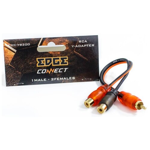 кабель акустический папы мама для коммутации межблочных кабелей медные Кабель акустический Edge EDC-YB200 черный/красный (упак:1шт)