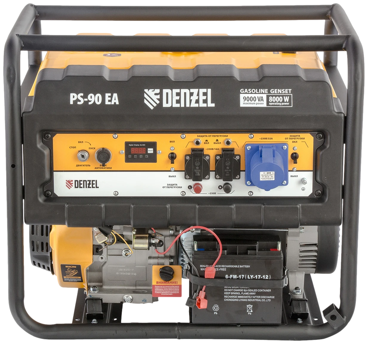 Бензиновый генератор Denzel PS 90 EA, (9000 Вт) - фотография № 2