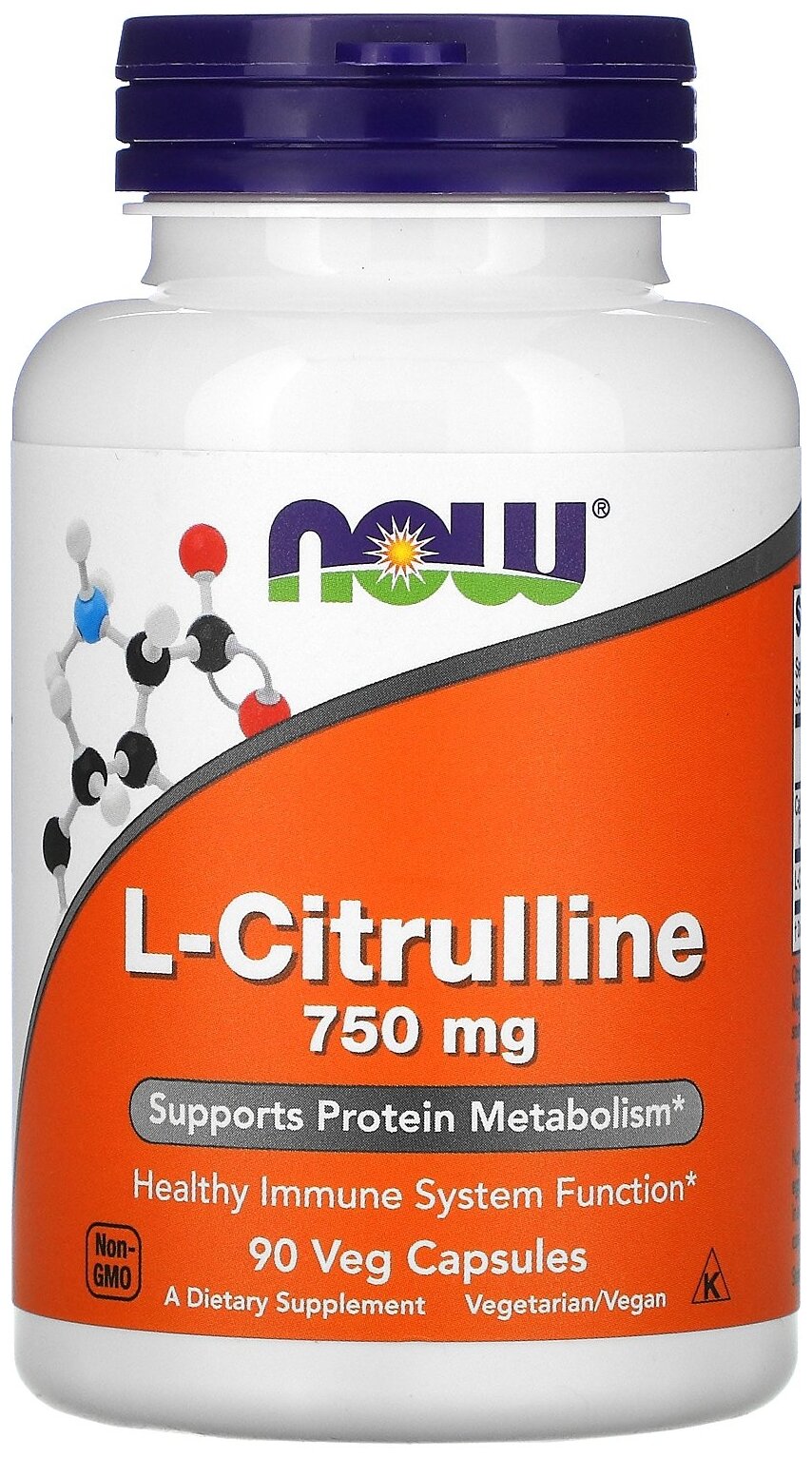 Аминокислота NOW L-Citrulline 750 mg