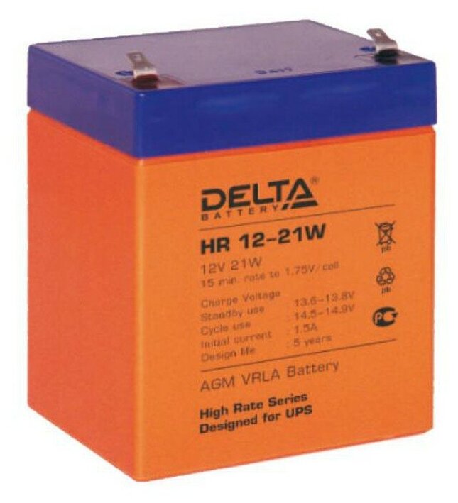 Аккумулятор Delta HR 12-21W (12V 5Ah)