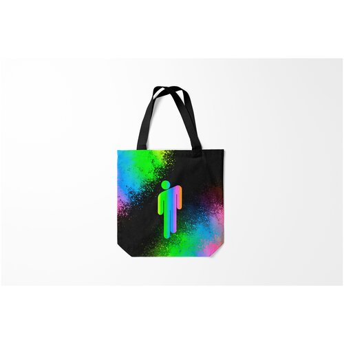 фото Сумка-шоппер / 40х40 см / разная музыка / billie eilish burnettie