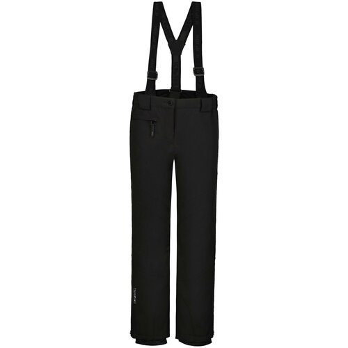 Горнолыжные брюки ICEPEAK детские, подтяжки, карманы, размер 122, черный