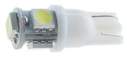 Лампа светодиодная 24V W5W T10W W2.1x9.5d 6000K бесцокольная 4 LED MEGAPOWER 10713W-24