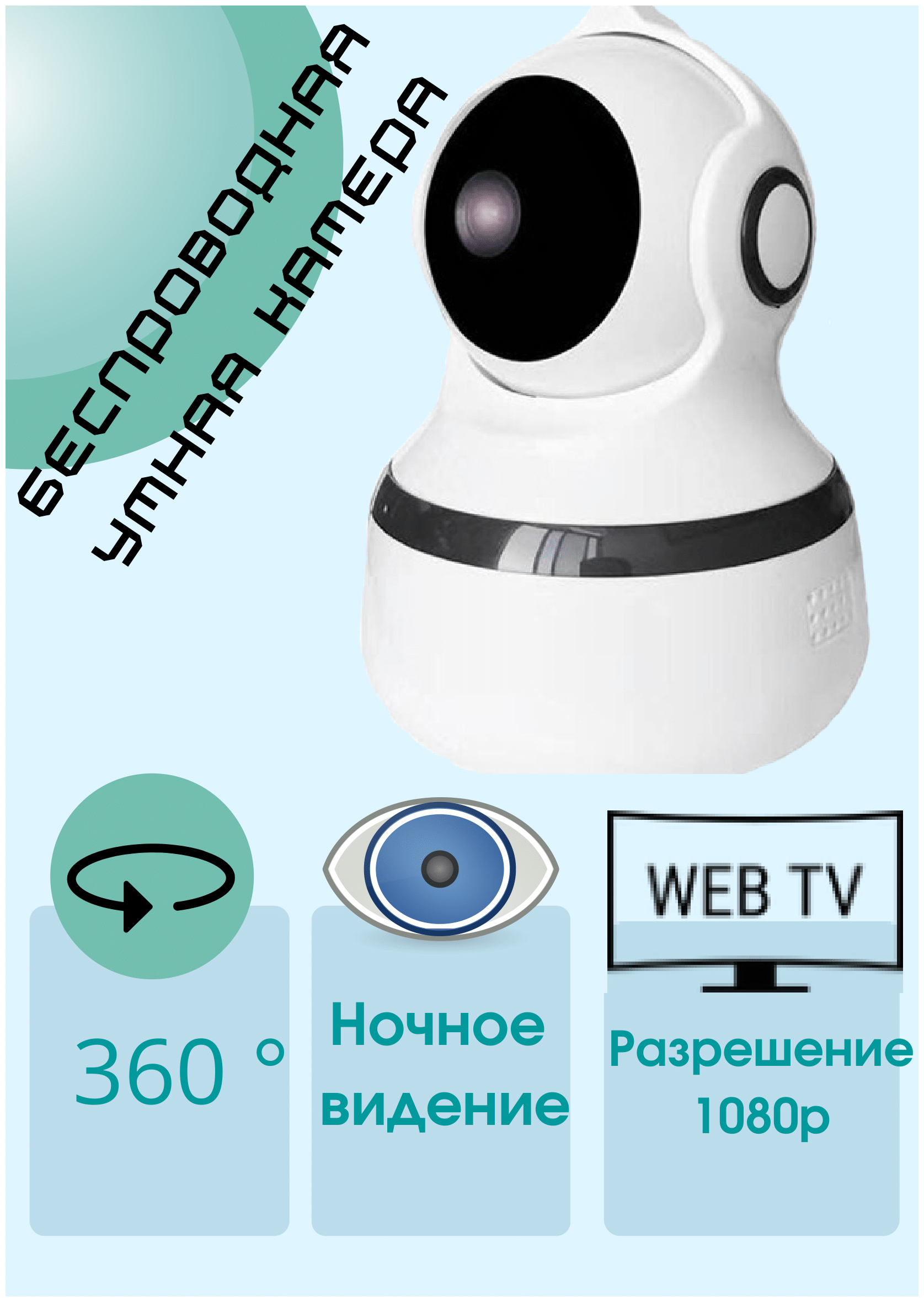 IP-камера YAS-V8 домашняя ip камера, видеонаблюдение ip, wifi камера видеонаблюдения, айпи камера, наблюдение за майнинг фермой / отелем, ASIC