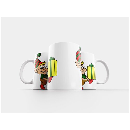 фото Кружка "эльф, рождество, праздничный день" 320 мл lotsprints