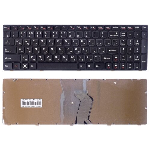 Клавиатура Lenovo G580 G780 V580 Z580 чёрная 117200₽