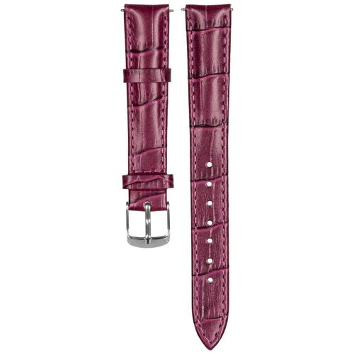 Ремешок кожаный GSMIN Crocodile 16 мм для женских часов GSMIN WP11 / WP11s (Фиолетовый)