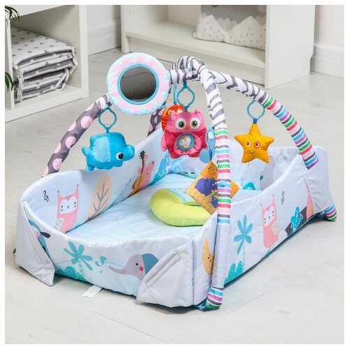 фото Развивающий коврик «совушка», борт, с дугами 7039020 сима-ленд