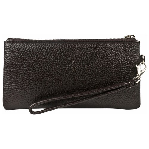 фото Кожаный кошелек-клатч carlo gattini rumo brown