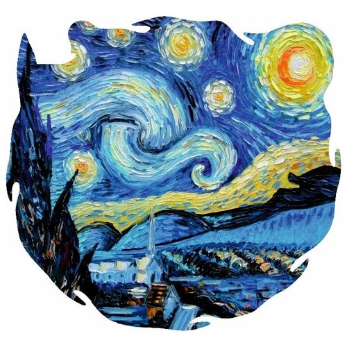 Пазл деревянный/ Ван Гог Звездная ночь