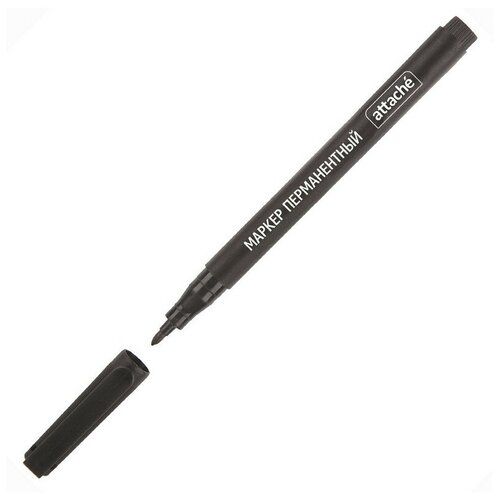 Набор маркеров Маркер перманентный ATTACHE, черный, 1 мм 6 штук