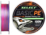 Шнур Select Basic PE 4x 100m (мультиколор) 0.14mm 15LB/6.8kg