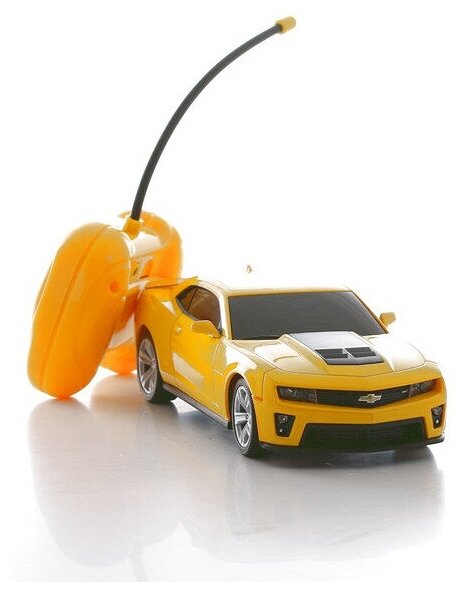 Машинка радиоуправляемая Chevrolet Camaro ZL1 желтая 1:24