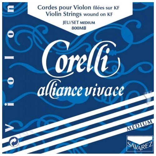 струны для скрипки savarez 830f high tension corelli alliance Savarez 800mb Medium Corelli Alliance Vivage - струны для скрипки