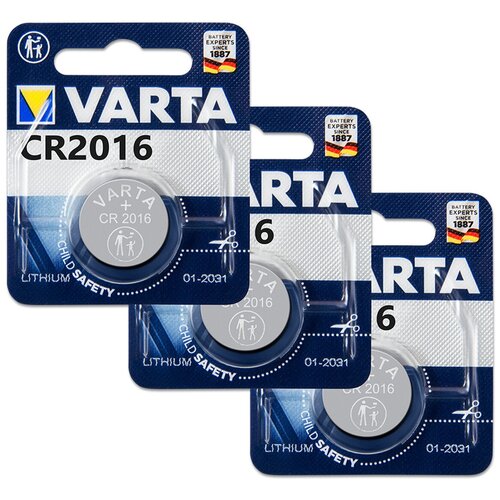 Батарейка CR2016 3V Varta Blister, 3 шт.